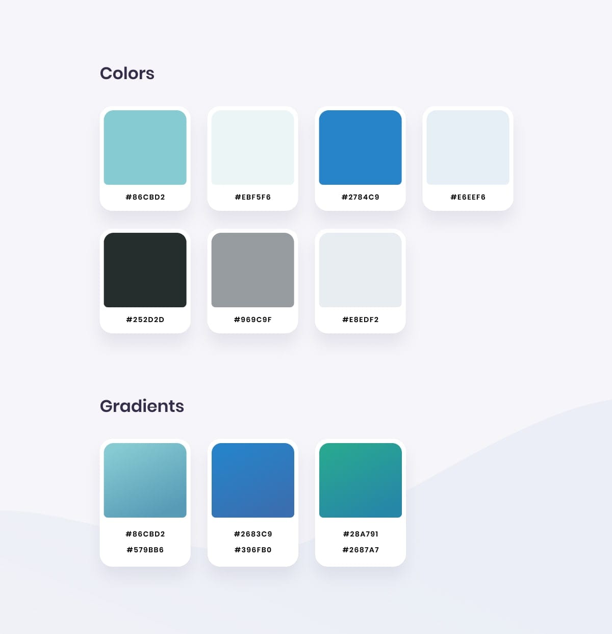Brand Color Palette and Gradients