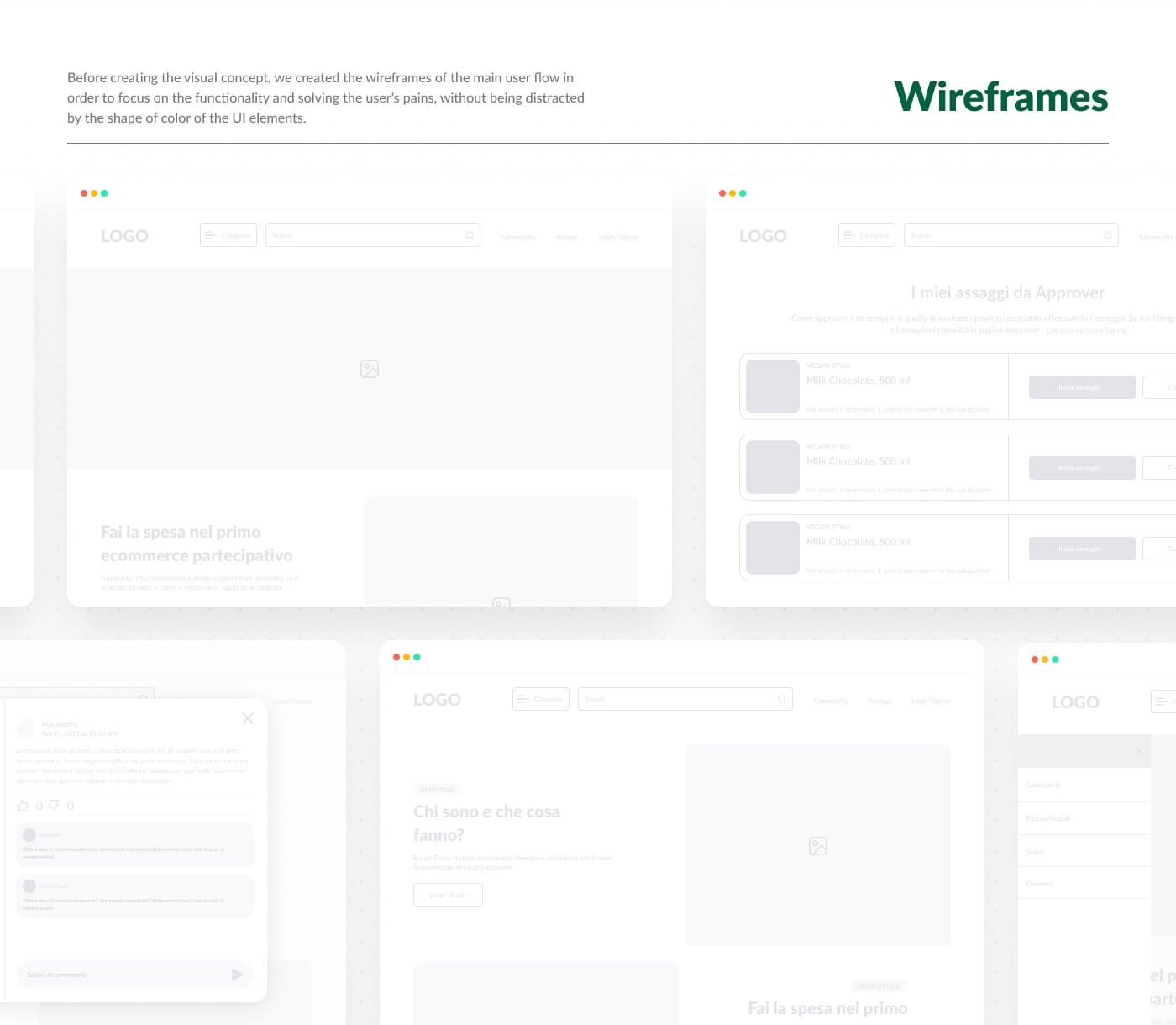 Low-Fidelity Wireframes