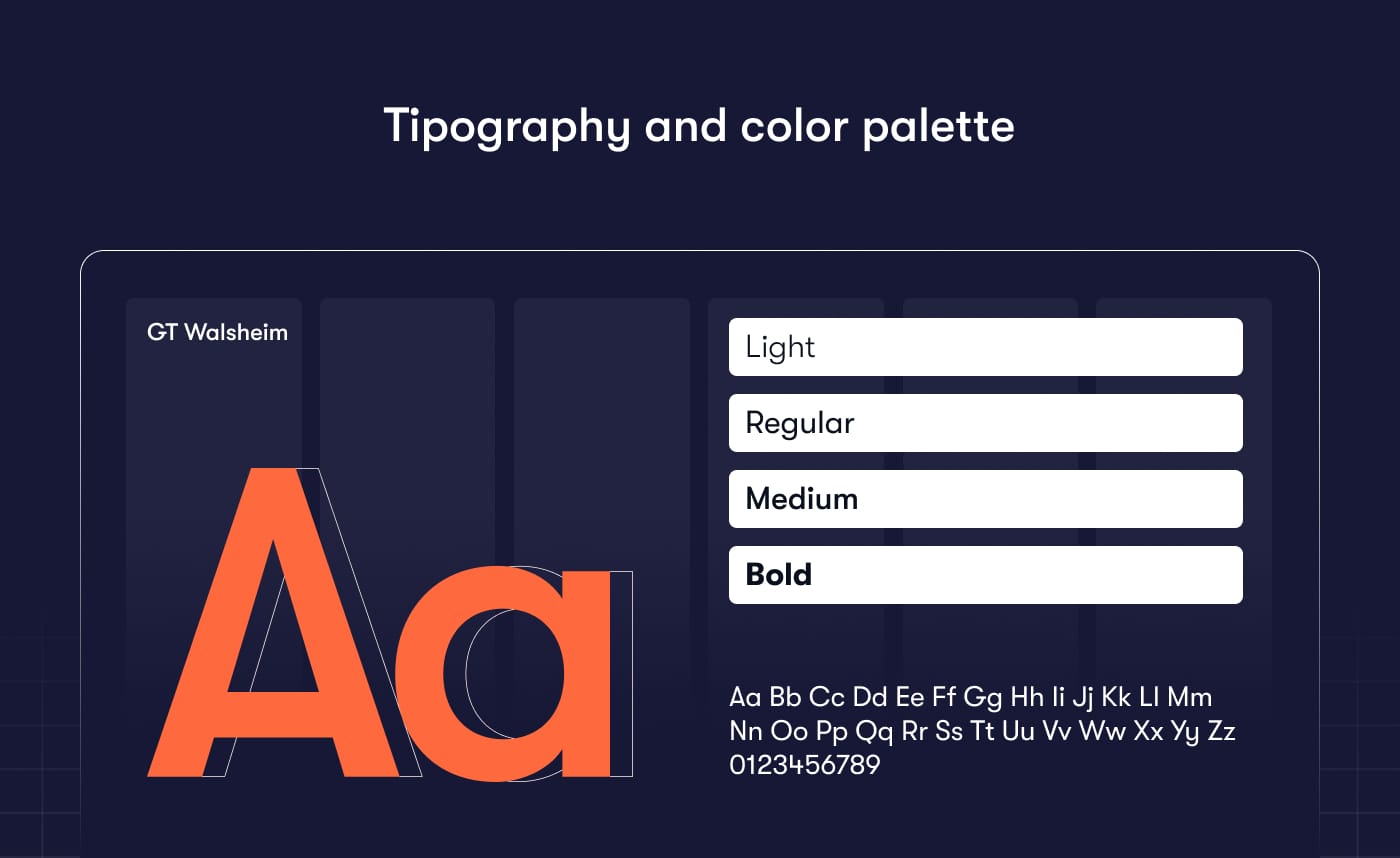 Typography and Color Palette