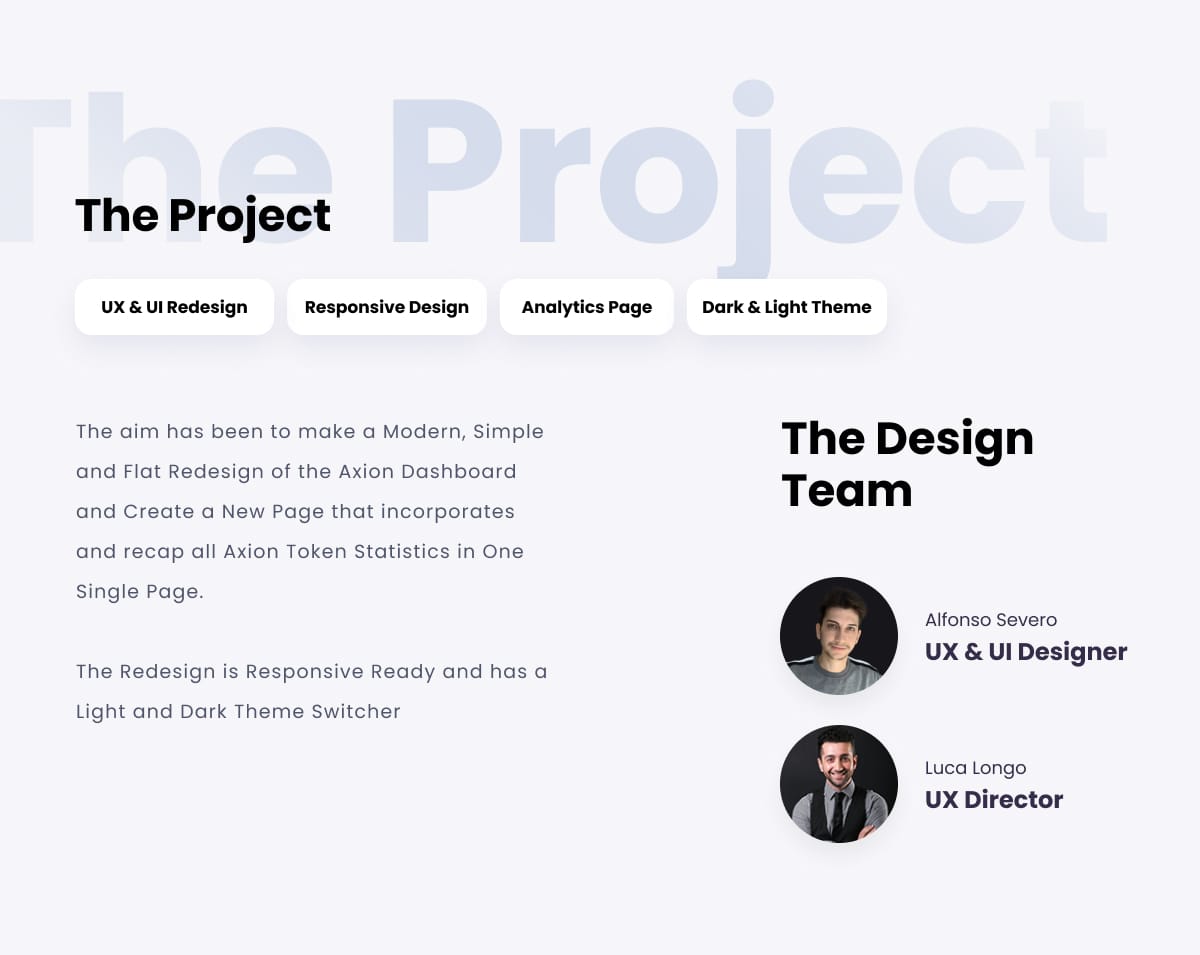 Project Goals and Design Team