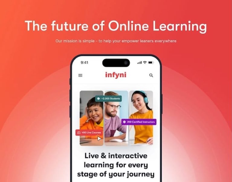 Infyni – UX/UI Redesign of an Interactive E-Learning Platform