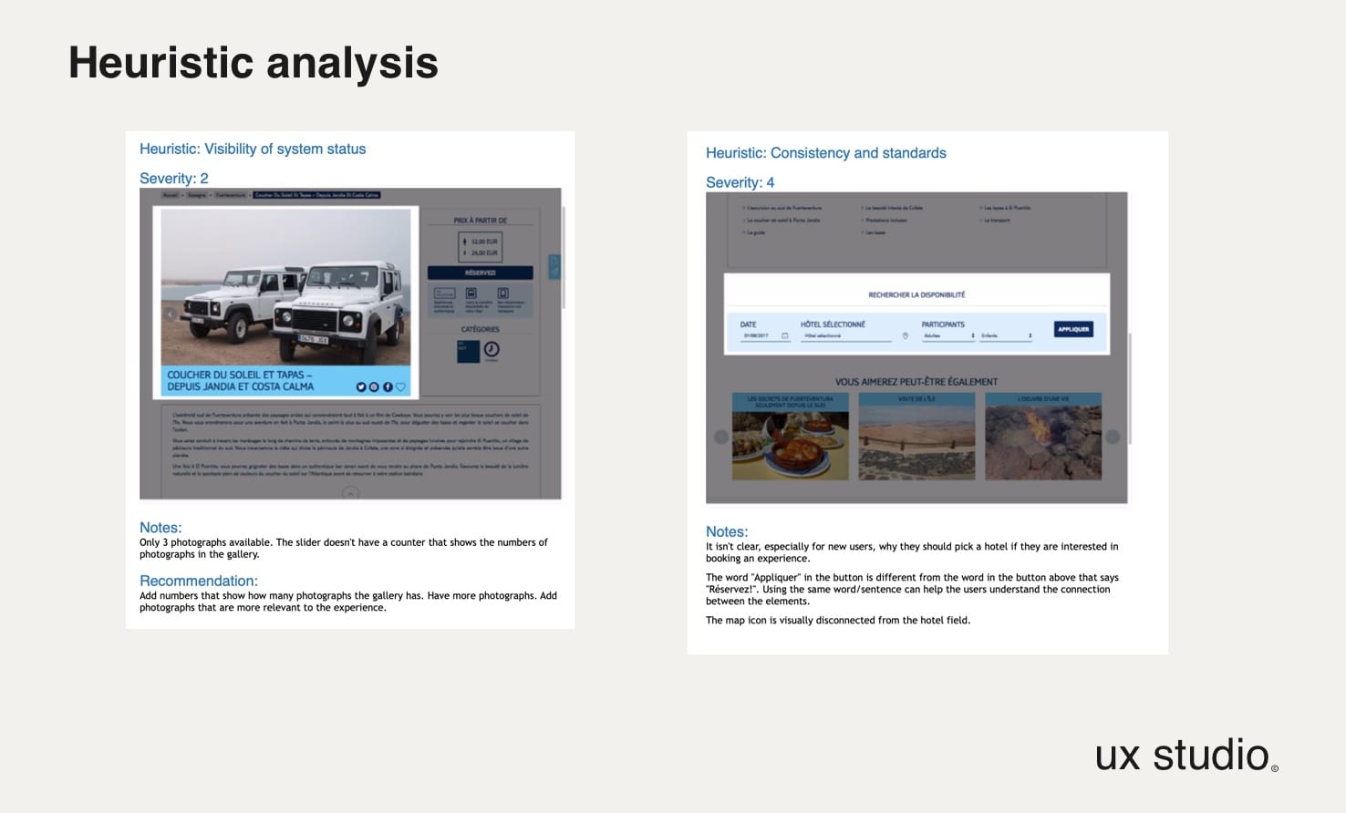 Heuristic Evaluation Findings
