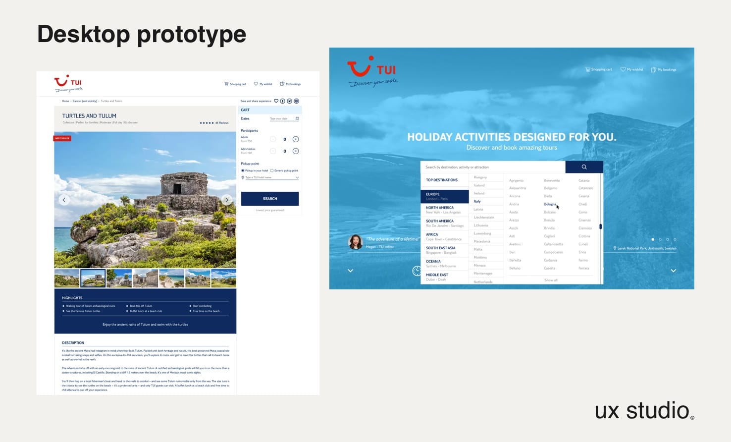 Desktop Experience Prototype