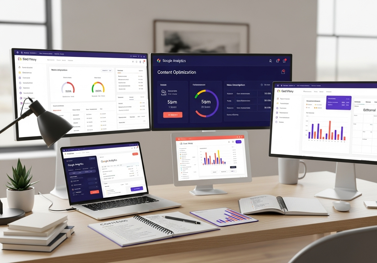 SEO content writing and optimization workspace